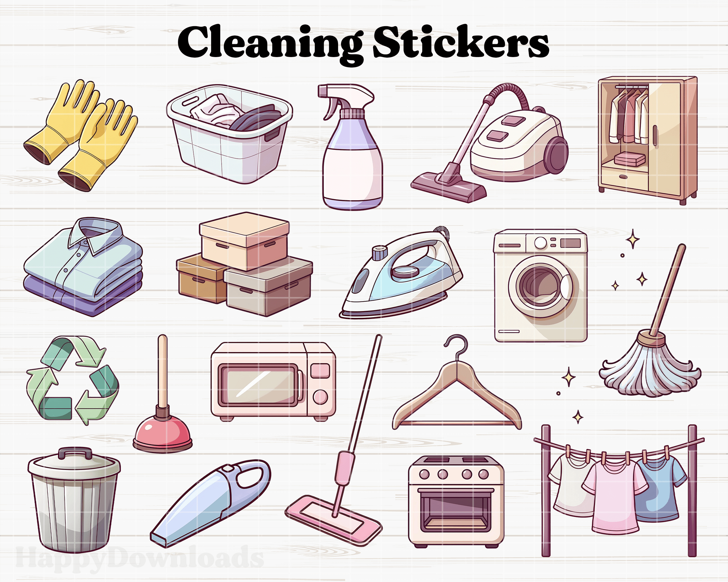 Cleaning Digital Stickers