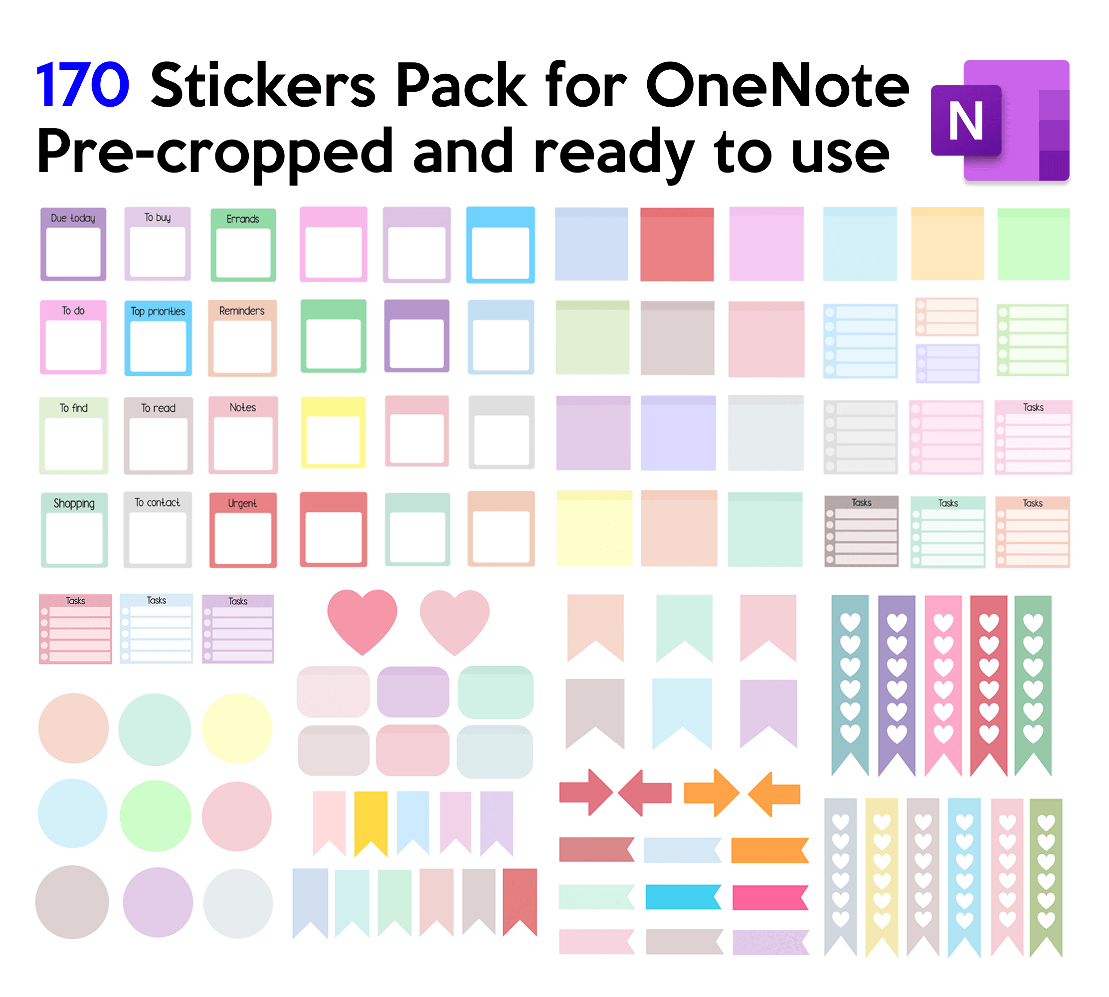 OneNote Digital Stickers